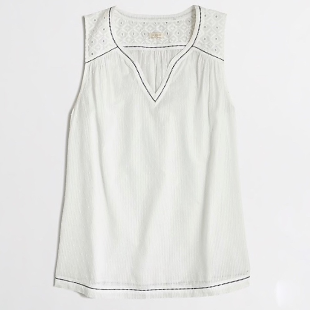 j.crew factory | swiss dot tank top.